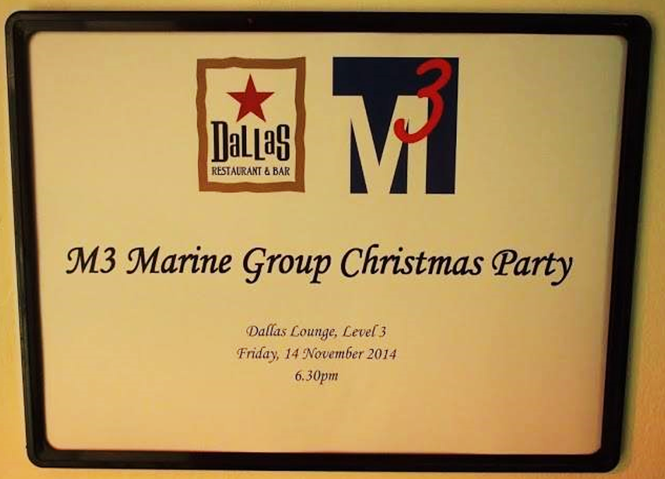 M3’s (early!) Christmas Party 2014